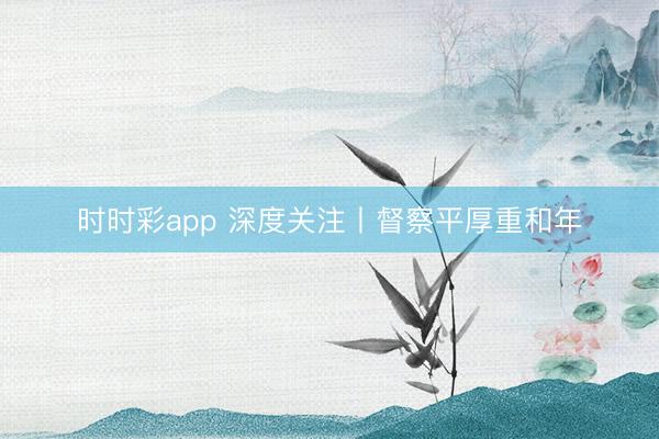 時時彩app 深度關注丨督察平厚重和年
