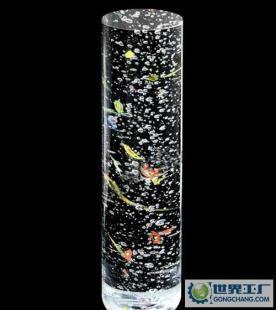 精磨五彩氣泡水晶圓柱 水晶柱 隔斷 玄關 7公分_建筑建材_世界工廠網中國產品信息庫